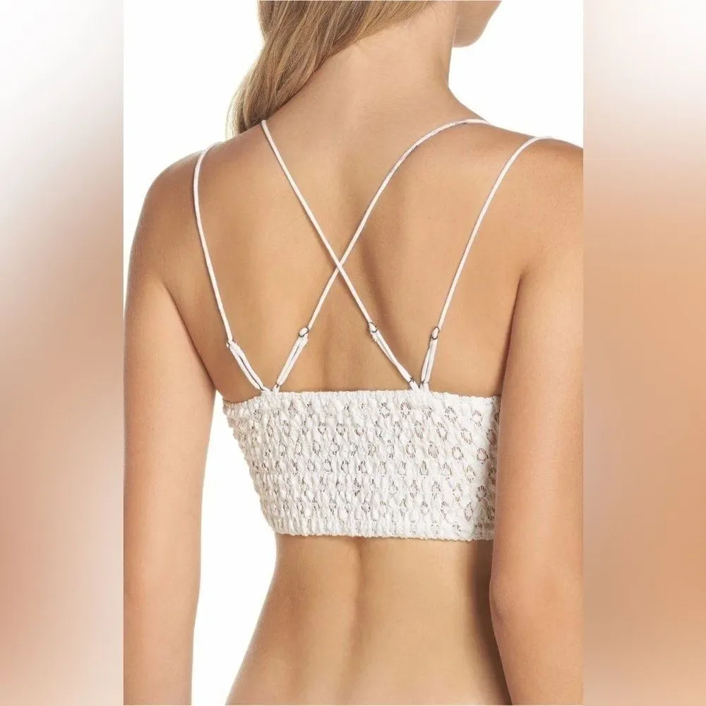 Free People Bralette Adella White Lace XS-S​​​​​​​
